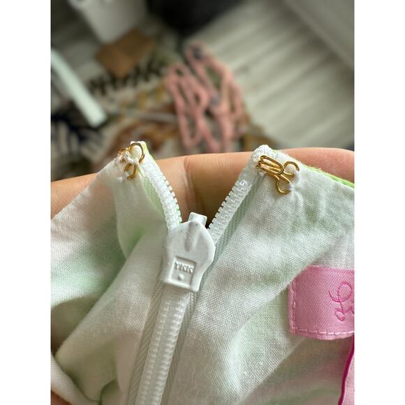 Lilly Pulitzer Fryer Elephant Ear Printed Shift Mini Dress Green Womens Size 2 - Picture 9 of 13